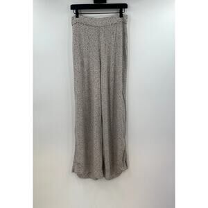 AFRM Leopard Print Wide Leg Pants High Rise Size Large